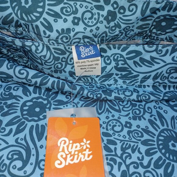 RipSkirt Hawaii Tuscan Blues Wrap Womens M Length 2 Resort Vacation Activewear - Picture 3 of 5